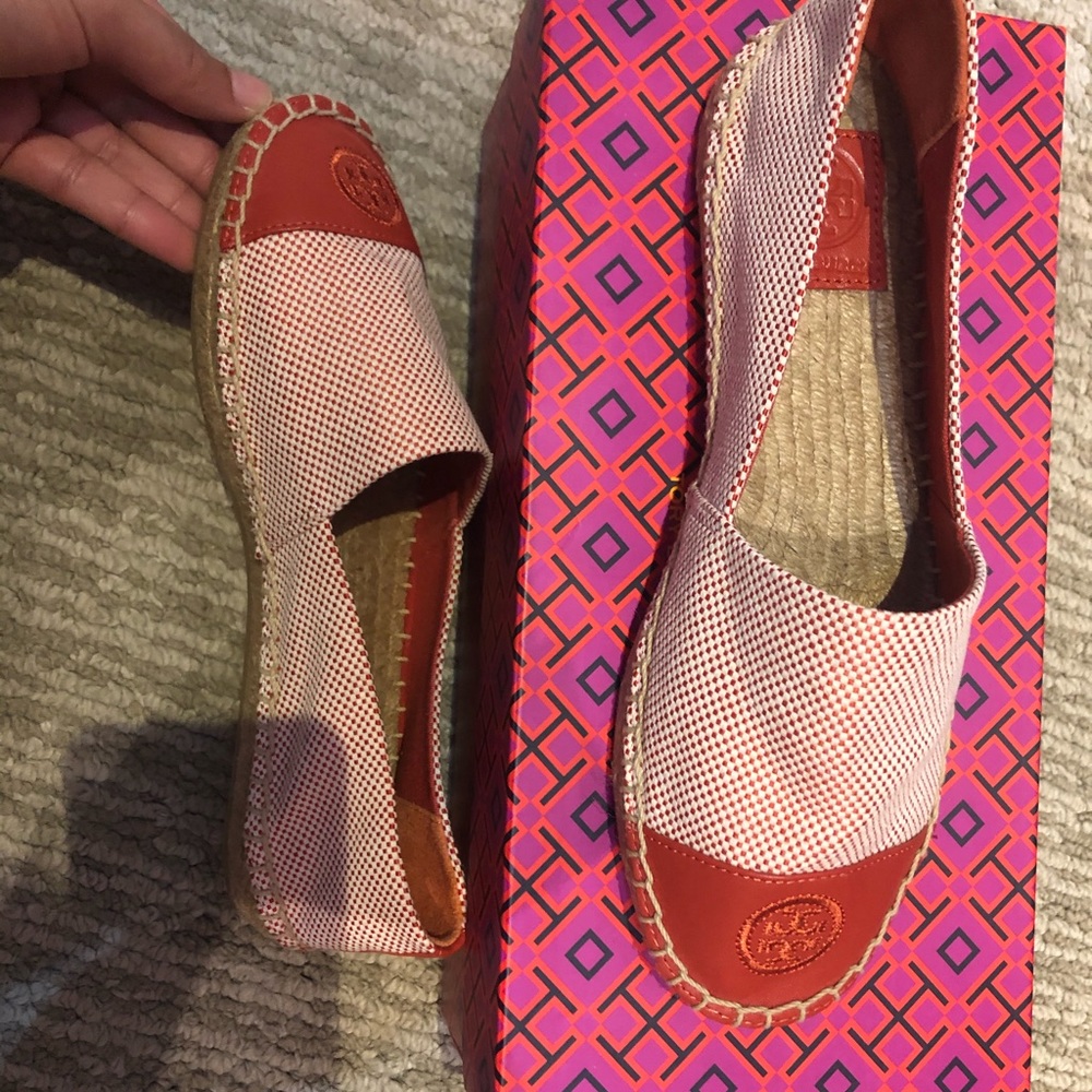 Tory Burch Logo Flat Espadrilles- BRAND NEW!!!